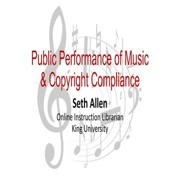 Public Performance of Music and Copyright Compliance