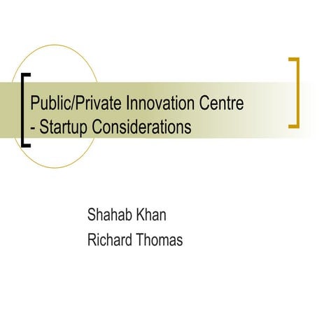 Public   Private Innovation Centre
