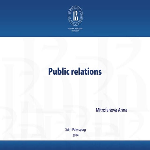 Public relations 