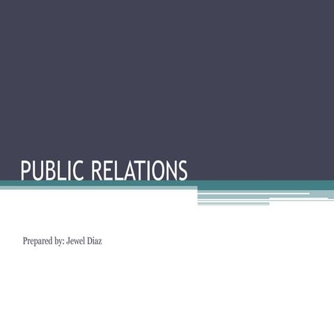 Public Relations
