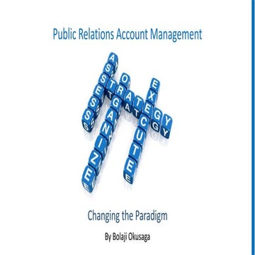 Public Relations Account Management 