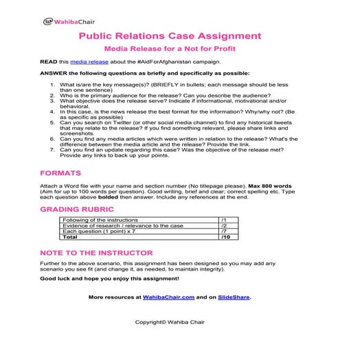 Social Media Goals & Measurement Checklist | PDF