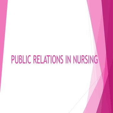 Public relations in nursing