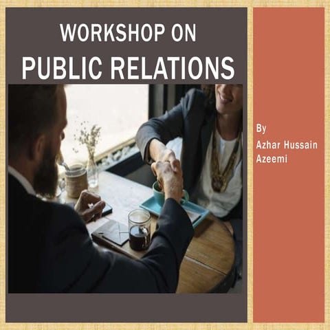 Public relations presentation