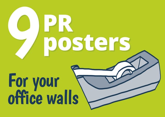 9 public relations tip posters for you office walls