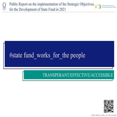 Public report on the implementation of the strategic objectives for the devel...