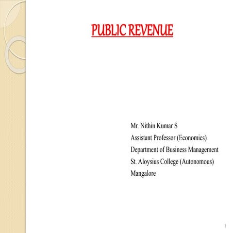 Public revenue