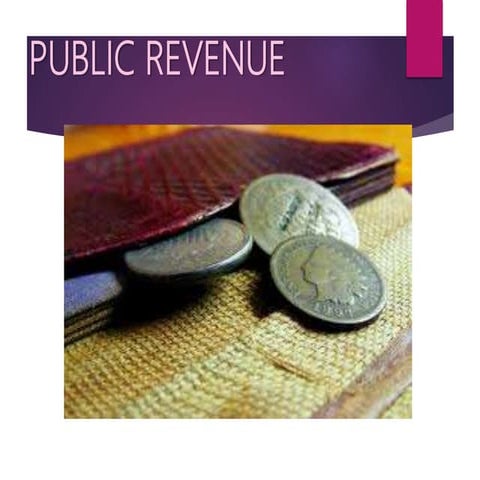 Public revenue 