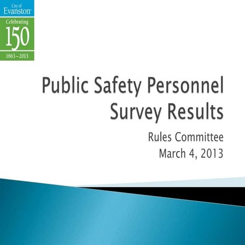 Public safety personnel survey results 3.4.13