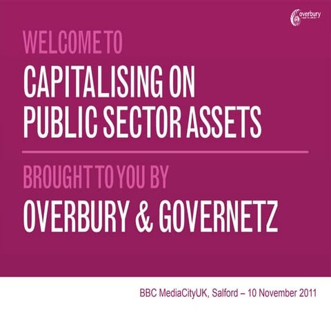 Capitalising on Public Sector Assets
