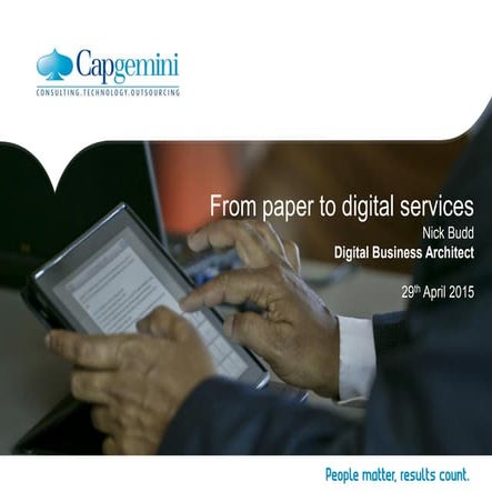 From paper to digital services