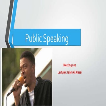 public S meeting lecture for how to speak