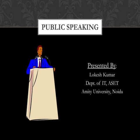 Public speaking