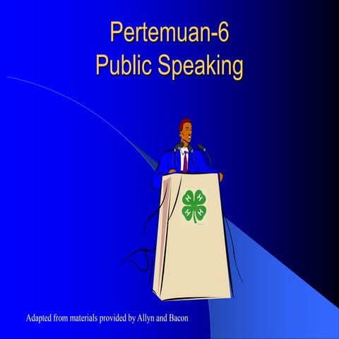 Public speaking