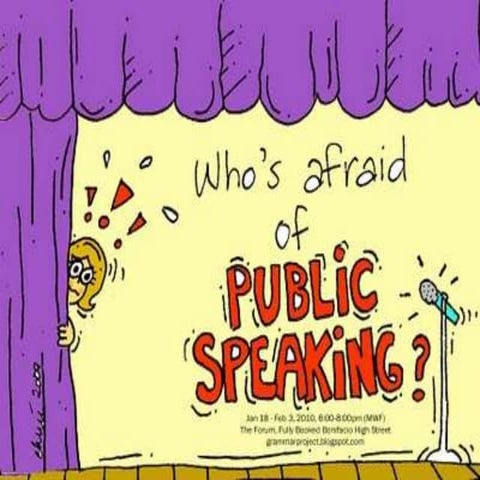 fear of public speaking