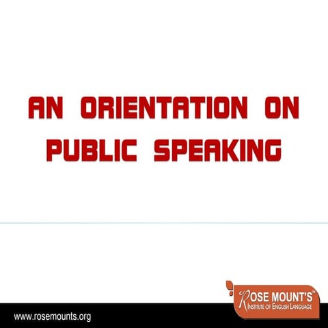 Public speaking
