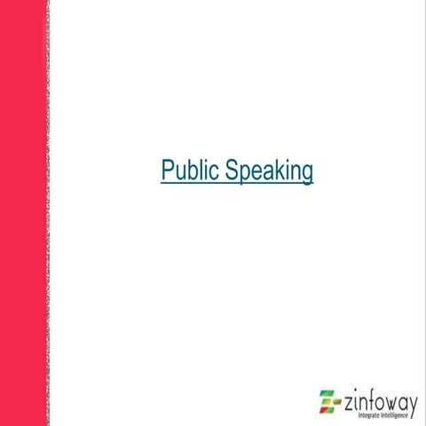 Public speaking