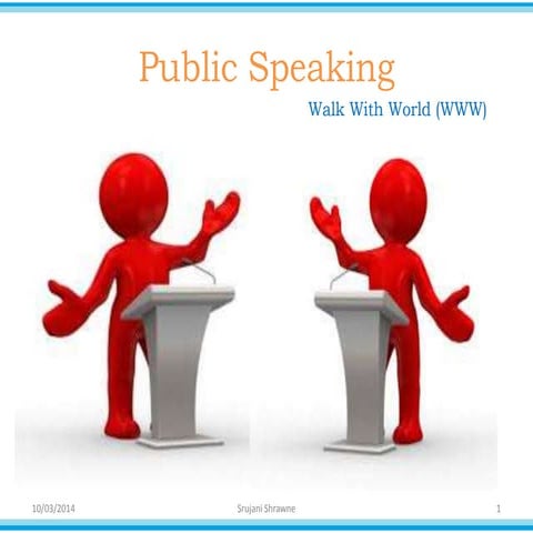 Public speaking | PPTX