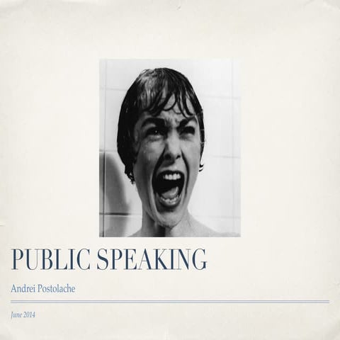 Public speaking