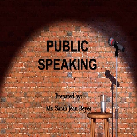 Public speaking