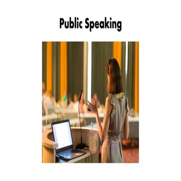 Public speaking giving a great speech | PPT