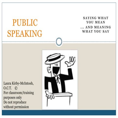 Public speaking 