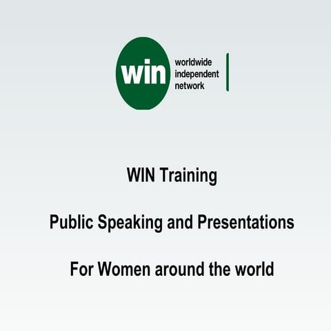 Public speaking and presentations for women around the world