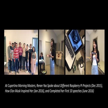 Public speaking journey