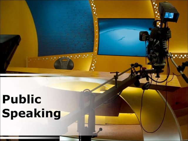 Public Speaking PowerPoint Presentation