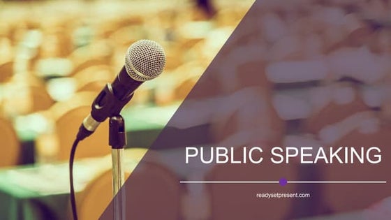 Public Speaking PowerPoint Presentation | PPT | Technology & Computing