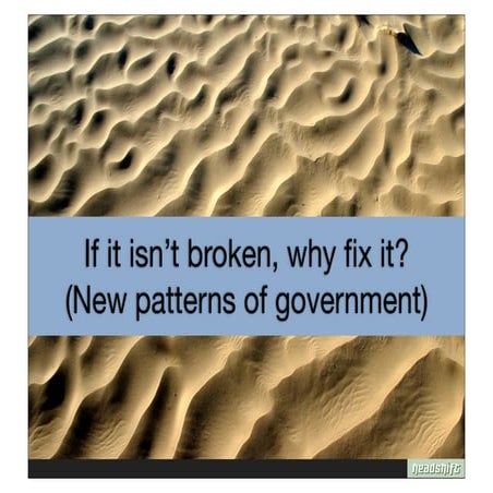 If it isn't broken, why fix it?