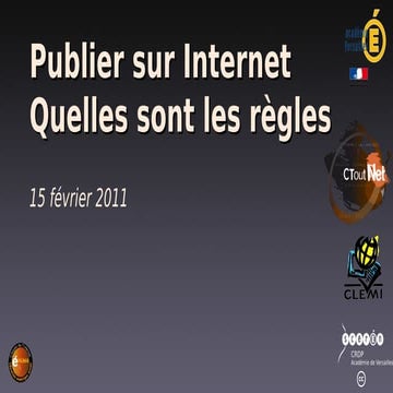 Publier, quelles sont les règles