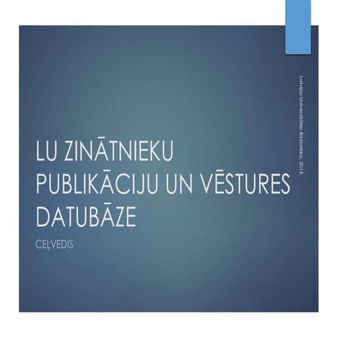 LU publikāciju un vēstures datubāze | PDF