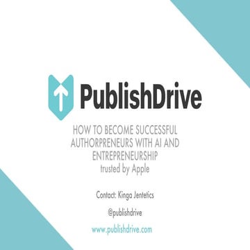 How to become a successful authorpreneur with AI and entrepreneurship