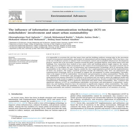 The influence of information and communication technology (ICT) on ...