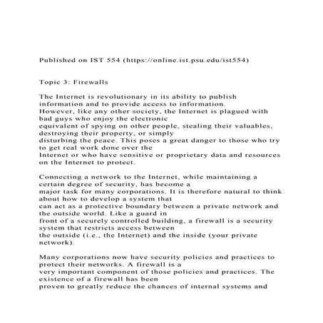 Published on IST 554 (httpsonline.ist.psu.eduist554).docx