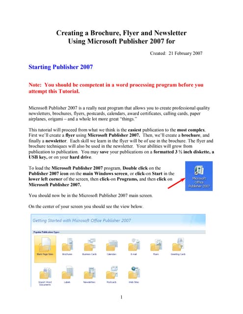 Publisher 2007 Tutorial Pdf Publisher 2007 Tutorial Pdf