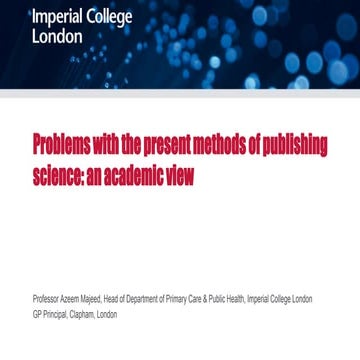 BioMed Central , an editorial perspective | PPT