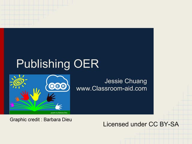Publishing OER
