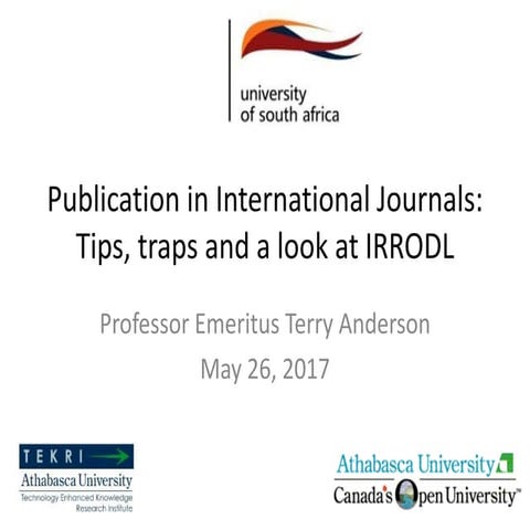 Publishing tips UNISA  2019