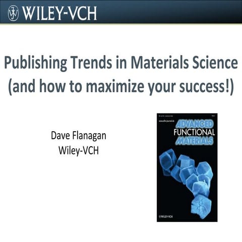 Publishing Trends In Materials Science