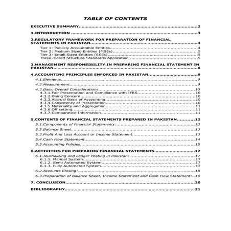 Preparation of financial statements in pakistan