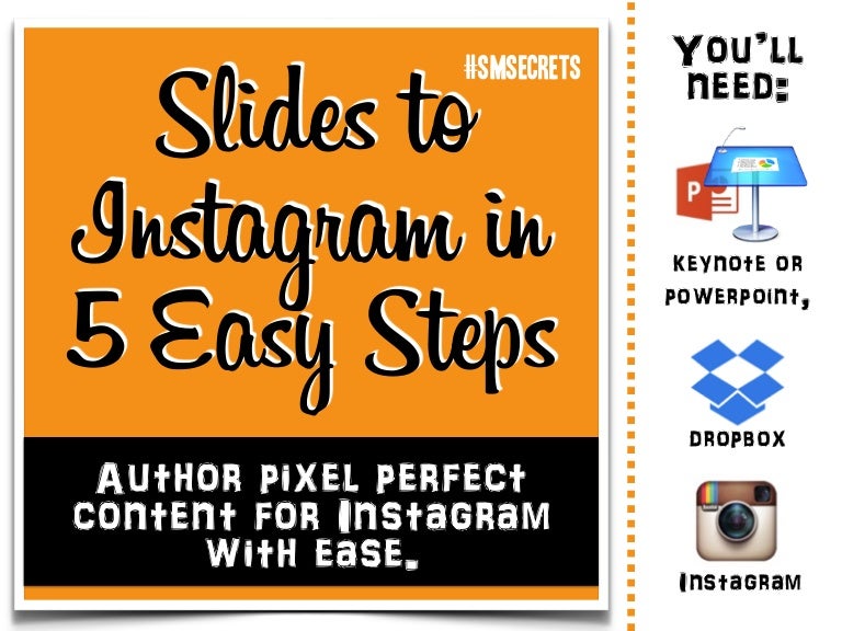 Publish slides to instagram in 5 easy steps