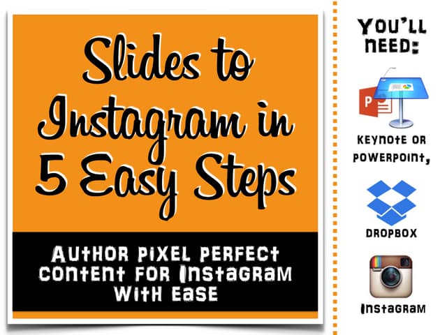 Publish slides to instagram in 5 easy steps