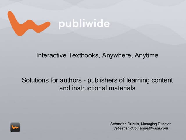 The value proposition and the solution