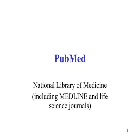 Tutorial PUBMED