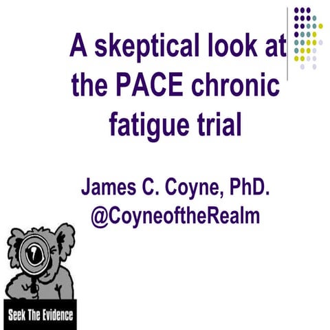Edinburgh Skeptics in the Pub talk on PACE chronic fatigue trial