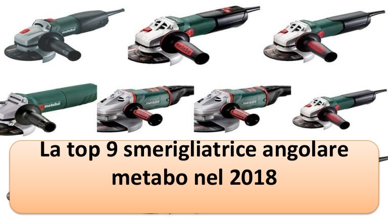 6.00388.00 Smerigliatrice angolare WEV 10-125 Quick Metabo