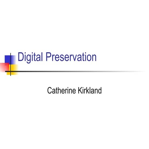 Digital Preservation Project