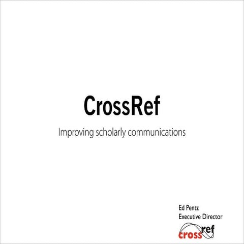 CrossRef Overview